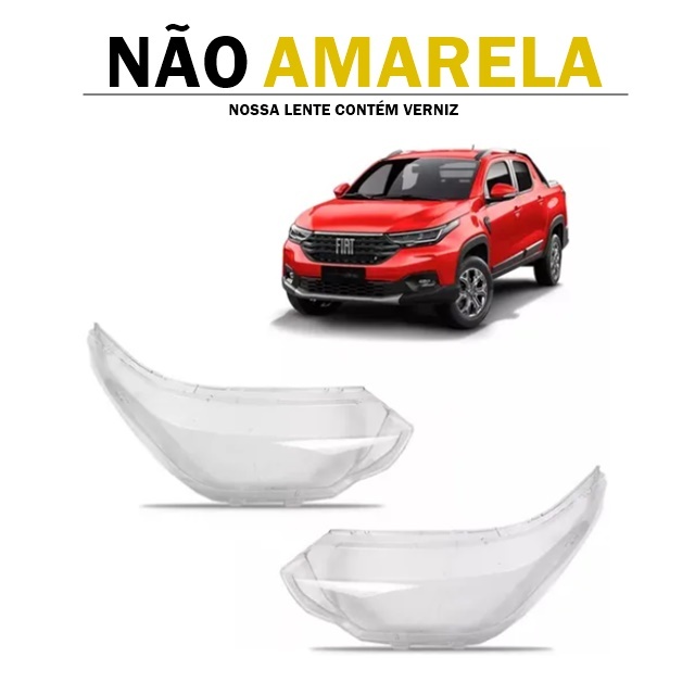 Lente Farol Fiat Nova Strada 2020 2021 2022