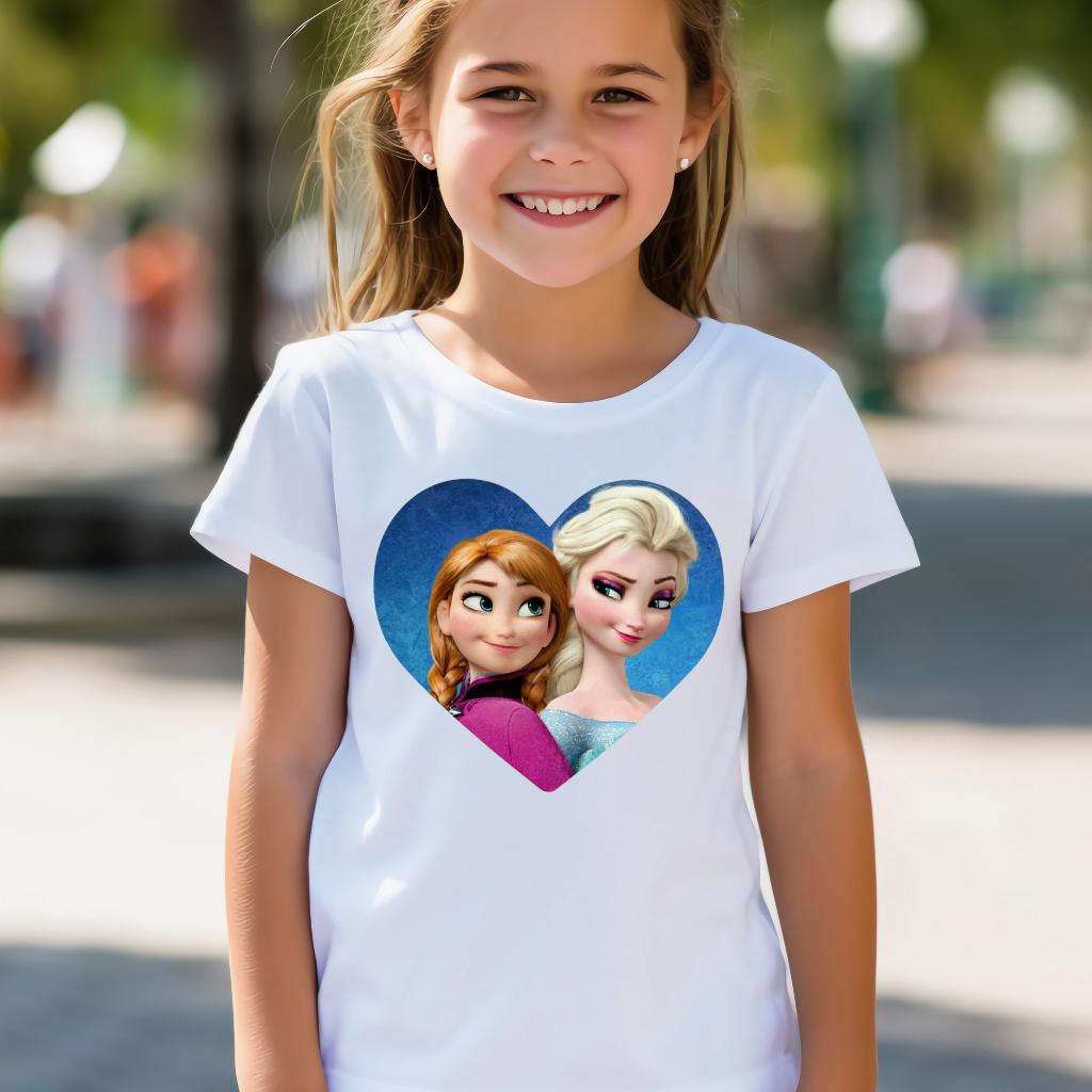 CAMISETA CAMISA BLUSA TSHIRT  DESENHO ANIMADO PRINCESA FROZEN OLAF ANNA ELSA MODA INFANTIL JUVENIL