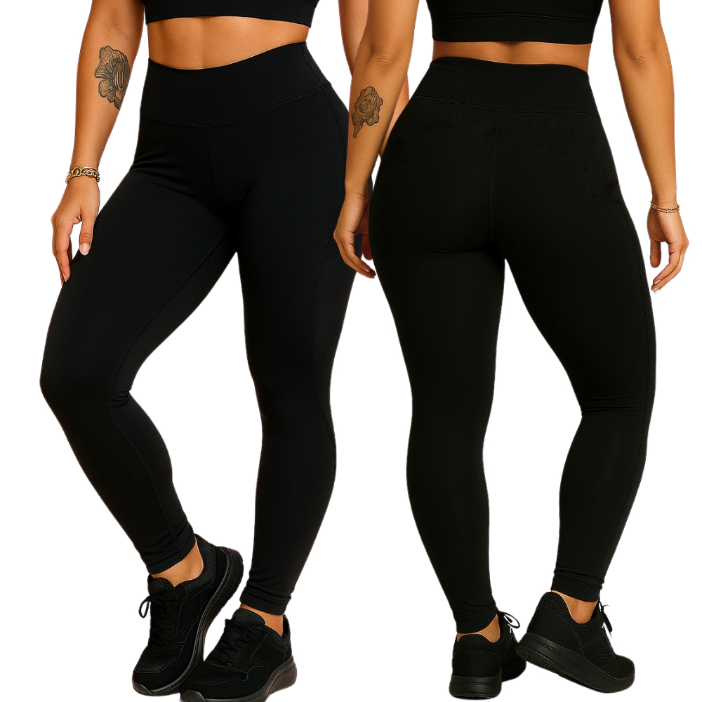 Calça Legging Academia Fitness Yoga Pilates De Poliamida Zero Transparencia Confortável