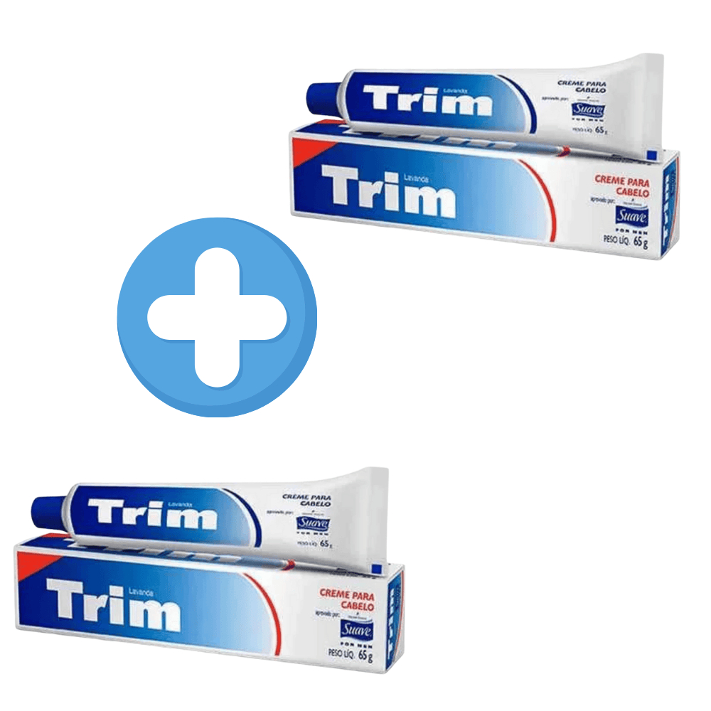 Kit 2 Creme Hidratante Para Cabelo Trim com 65g Original em Oferta na Shopee