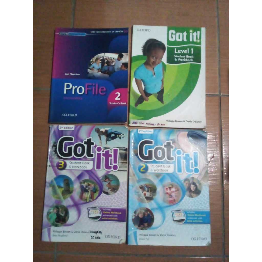 Livros Profile Student's Book 2 + Got It Student's Book E Workbook Level 1,2 E 3 - 04 Volumes