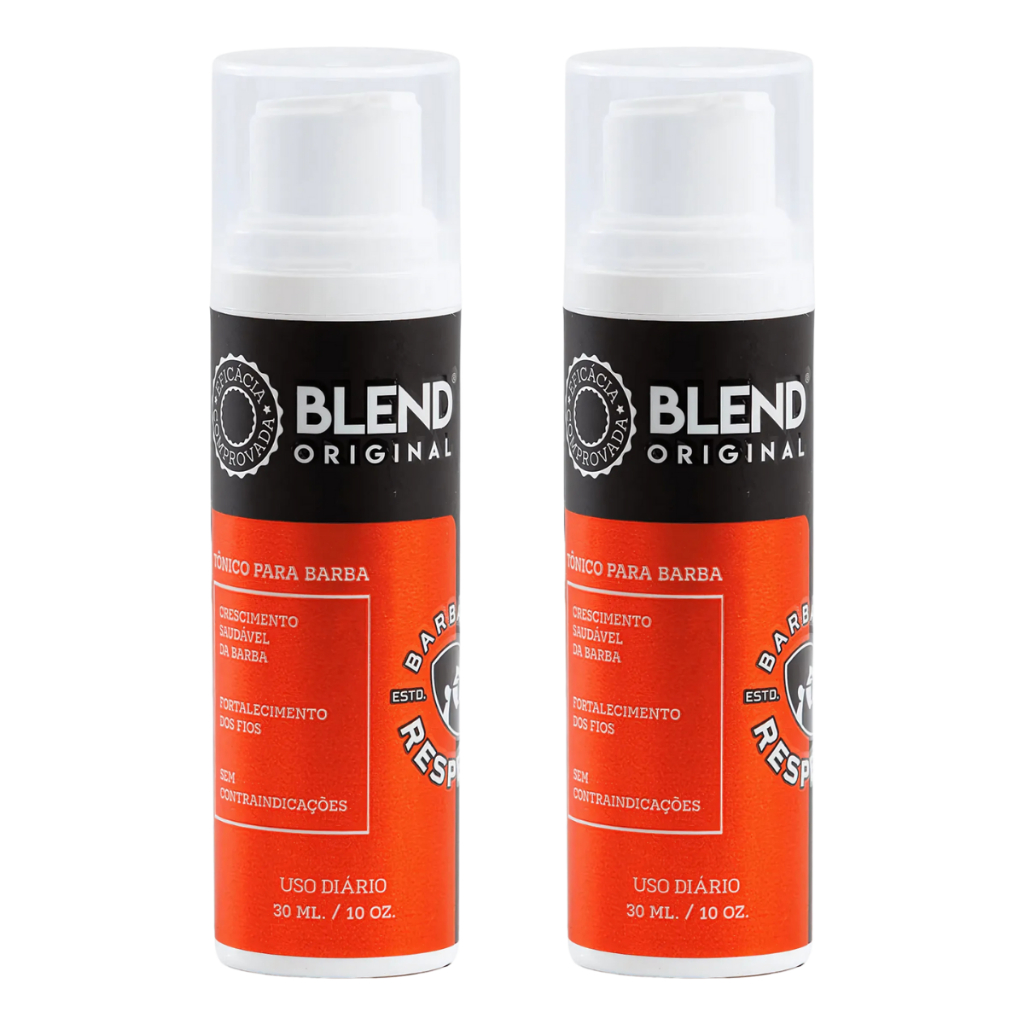 PRODUTO PARA CRESCER BARBA 2 UNIDADES - BLEND ORIGINAL BARBA 7 VEZES MAIS CHEIA