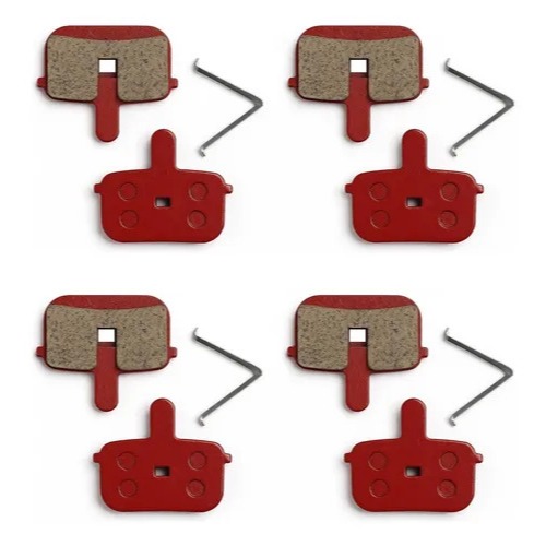 KIT com 4 Pares Pastilhas de Freio GTS Quadrado com molas