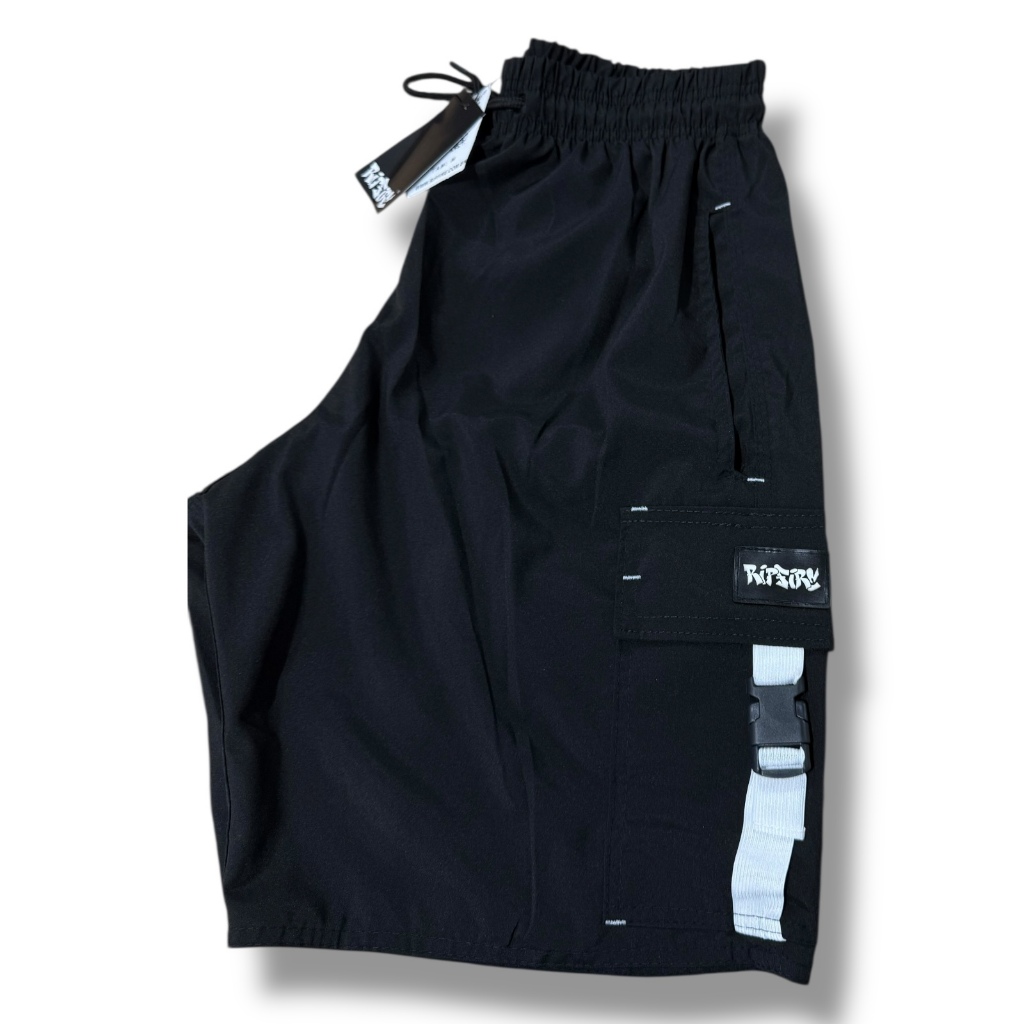 Bermuda Cargo Shorts Masculino Streetwear sk8 Logo Refletivo Impure  Cash Money com Fivela