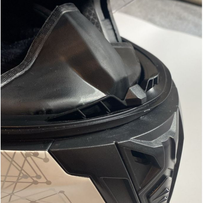 narigueira universal alta preta axxis norisk ls2 pro tork fw3