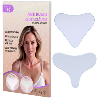 Adesivo Silicone Anti Rugas Peito Reutilizável para Rugas do Decote Muy Bela Pad Marca Colo Seios Anti Idade Colágeno em Oferta na Shopee