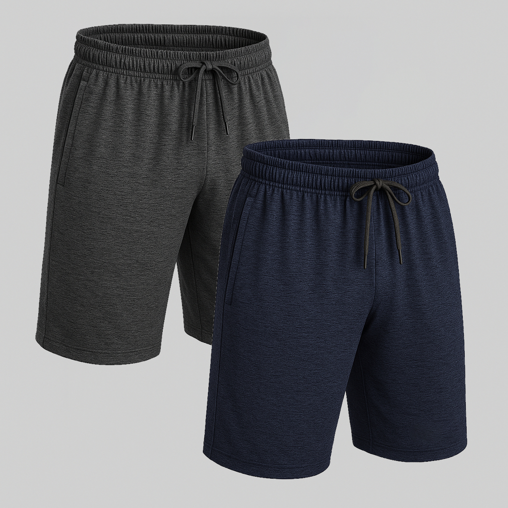 VB ONLINE Kit 2 Shorts Bermuda Dry Fit Anti-Suor Plus Size Masculina Academia Treino G1 ao G3