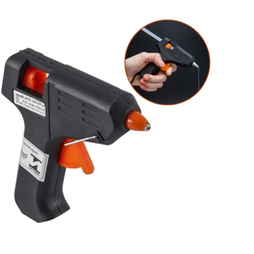 Pistola De Cola Quente Bivolt 20w Cola Revolver (110v e 220v) Profissional em Oferta na Shopee