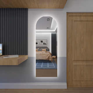 Espelho Janela 180cm x 60cm 200cm x 70cm Com Led  Amarelo e Led Branco Quarto Sala Salão Loja em Oferta na Shopee