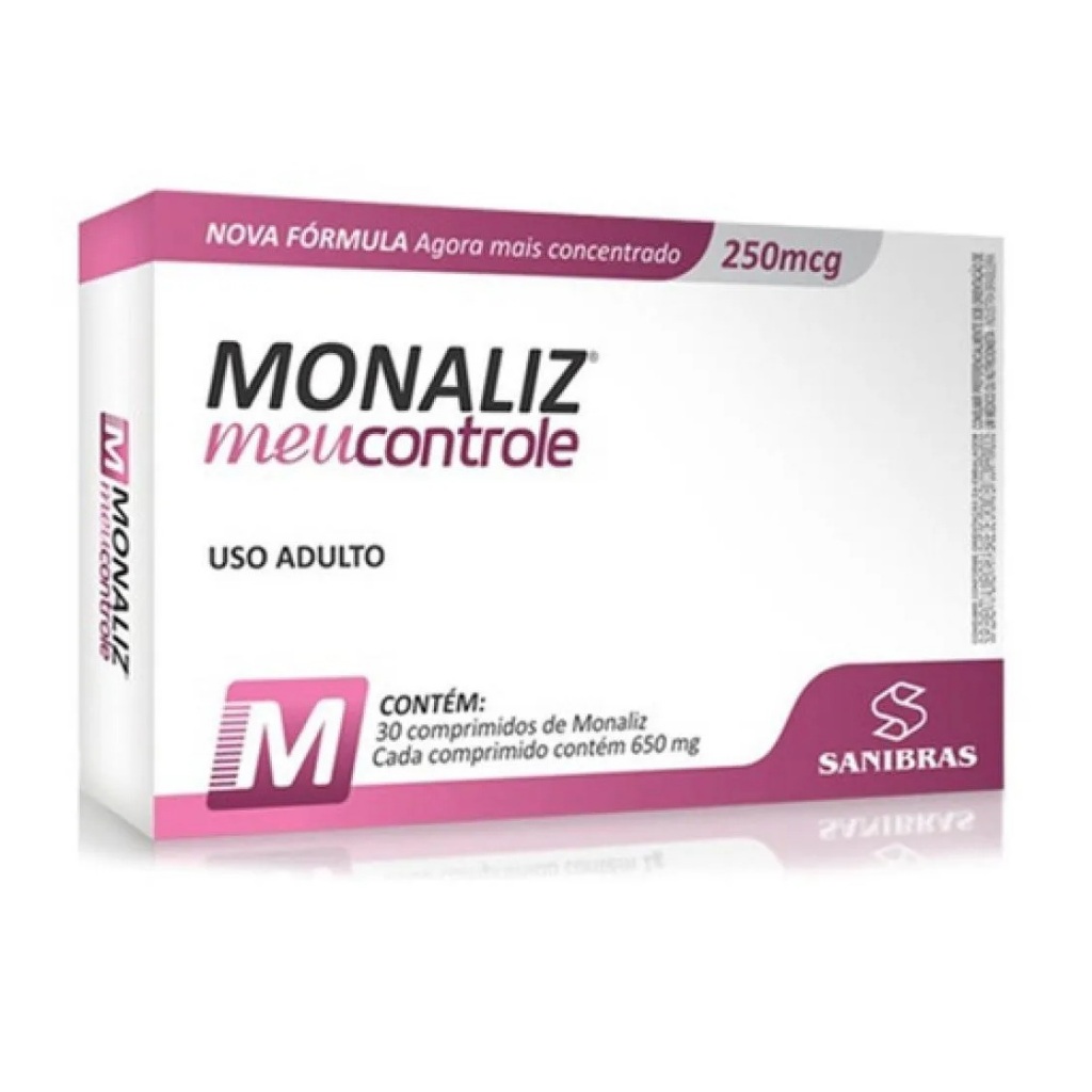 Monaliz 650mg - 30 capsulas - Sanibras