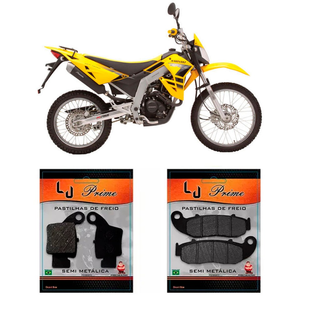 Kit Pastilha Dianteira + Traseira Kasinski CRZ 150 2010 2011 2012 2013