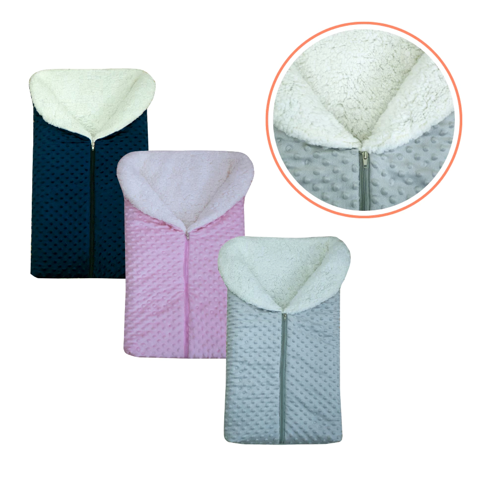 Saco De Dormir Bebe Charutinho Plush Saquinho Unissex 55x37cm