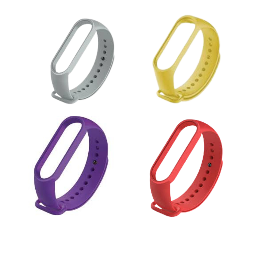 Kit Pulseiras Coloridas  Mi band  5 ou 6  com 6 ou 12 un
