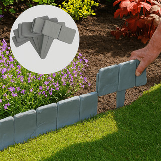 Cerca Plástica Decorativa 10 Peças – Resistente à Chuva, Fácil de Instalar, Ideal para Jardim, Flores e Cães