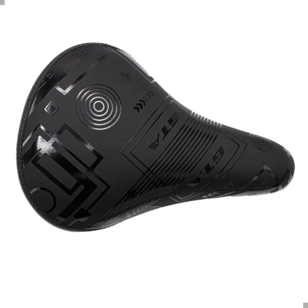 Banco Selim Gta Bmx Bicicleta Bike Macio Preto Confortável Par Manopla MMGK