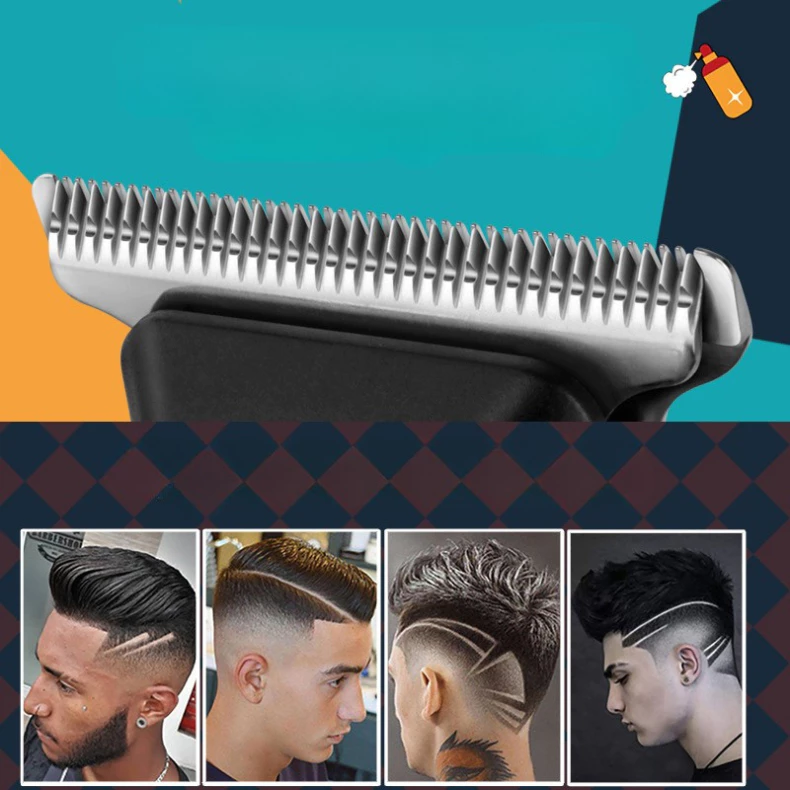 Máquina de Cabelo e Barba Profissional para Homens Elétrica — foto 4
