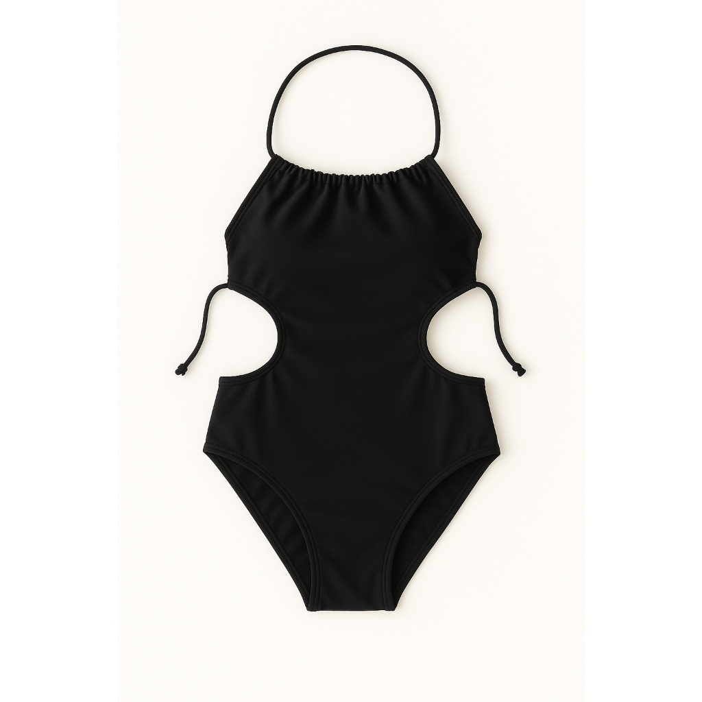 Maiô Biquíni Infantil Bebê Menina Juvenil Feminino Frente Única Moda Praia Natação Liso Suplex Premium Proteção UV50+