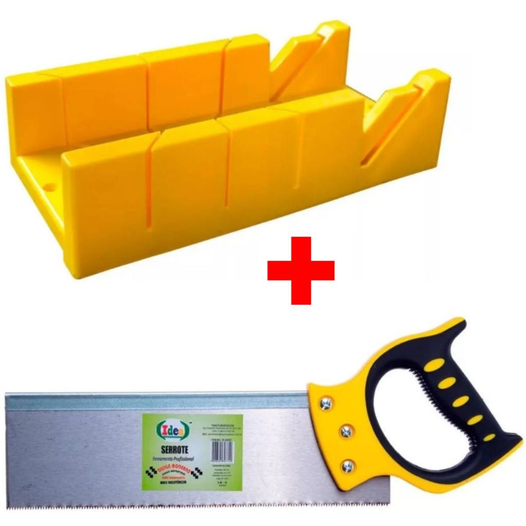 Gabarito Caixa Meia Esquadria + Serrote Costa 30cm 13  325mm em Oferta na Shopee