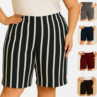 Bermuda Gorgurão Feminina Plus Size Short Gorgurinho Curve Promoção em Oferta na Shopee