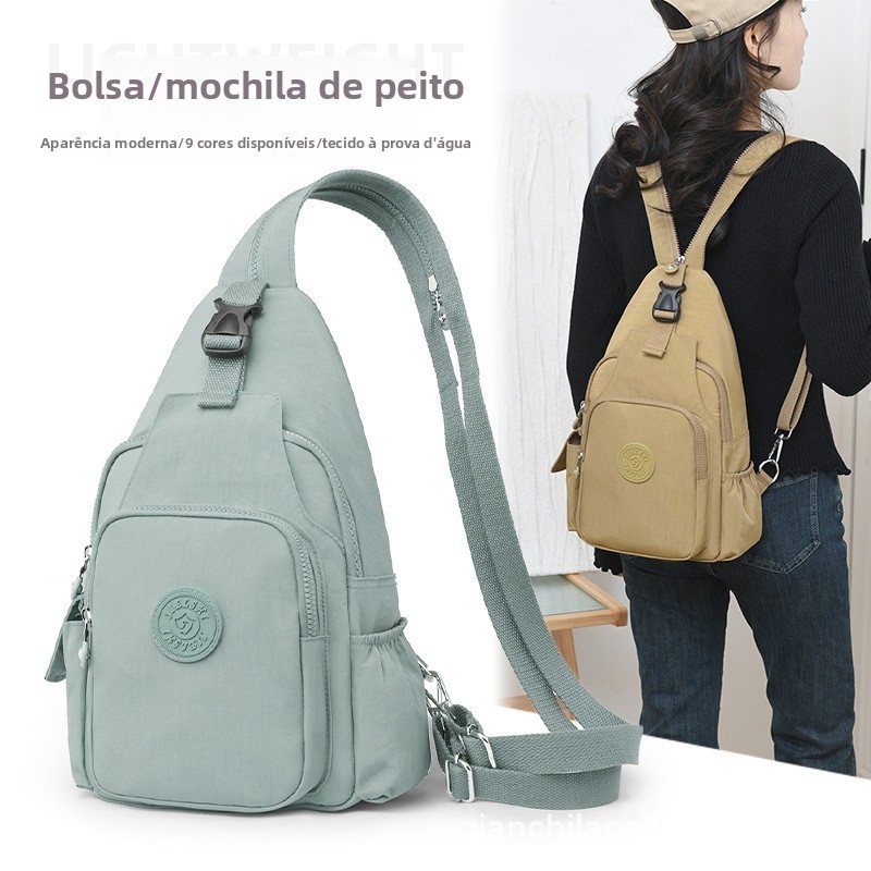 Xaviera bolsa Pochete feminina vira mochila bolsa unissex Nylon impermeável XV-2410 em Oferta na Shopee