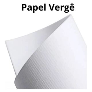 Papel Texturizado Vergê Branco 180g A4  50 Folhas Qualidade Premium em Oferta na Shopee