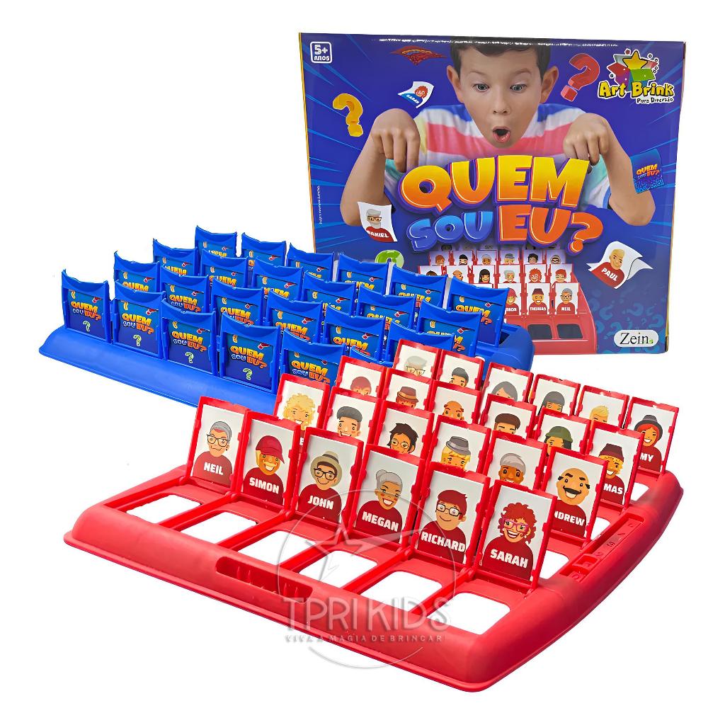 BRINQUEDO CRIANÇA QUEM SOU EU ORIGINAL JOGO INFANTIL MESA TABULEIRO EDUCATIVO CRIANÇA ADIV...