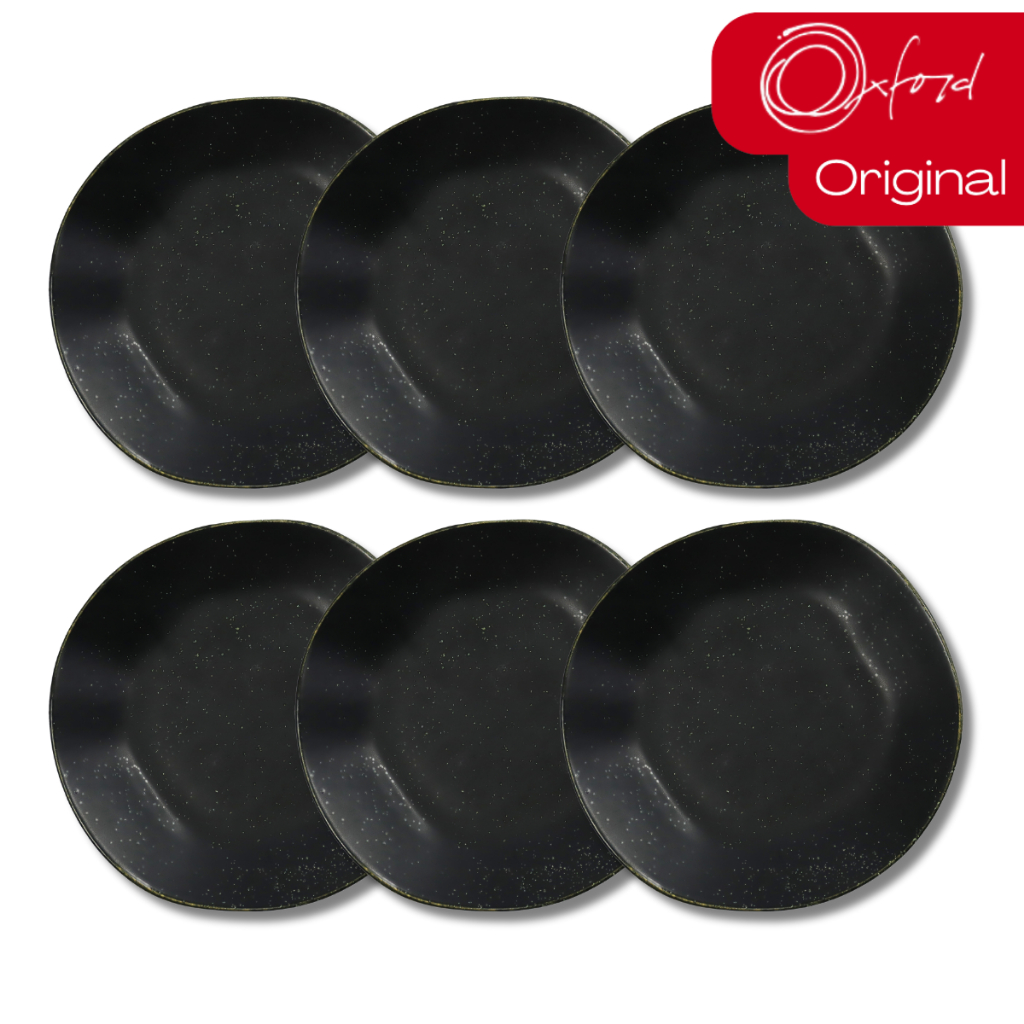 Prato Fundo Ryo Volcano 6 Unidades 22,5cm Preto Acetinado Oxford Porcelanas em Oferta na Shopee