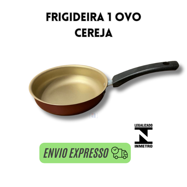 frigideira antiaderente de ovo pequena cereja - frigideira pequena para um ovo antiaderente cereja