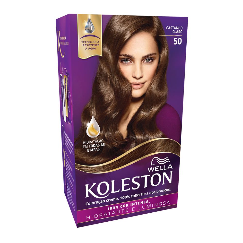 Tintura de Cabelo Koleston Cor 50 Castanho Claro em Oferta na Shopee