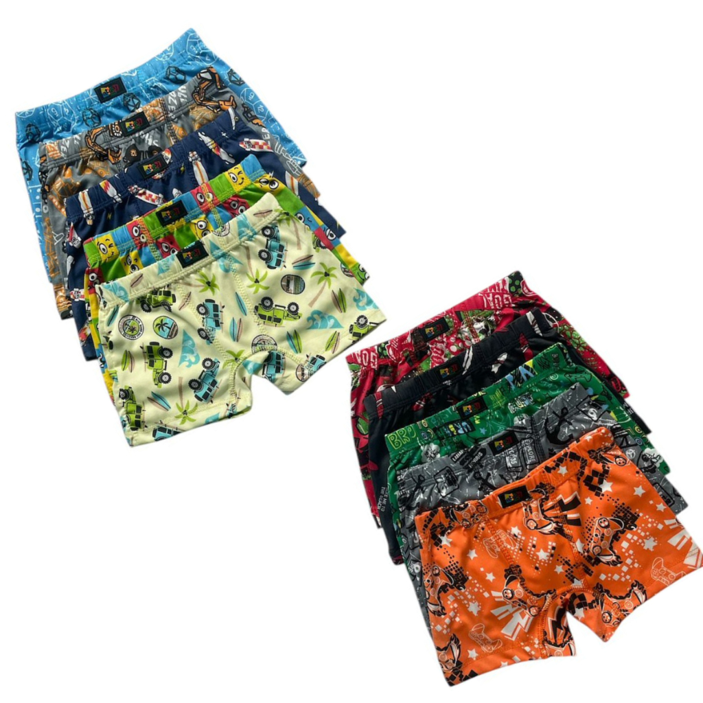 Kit Cueca Boxer Box Infantil De Criança | Cuecas Infantil Menino em Oferta na Shopee