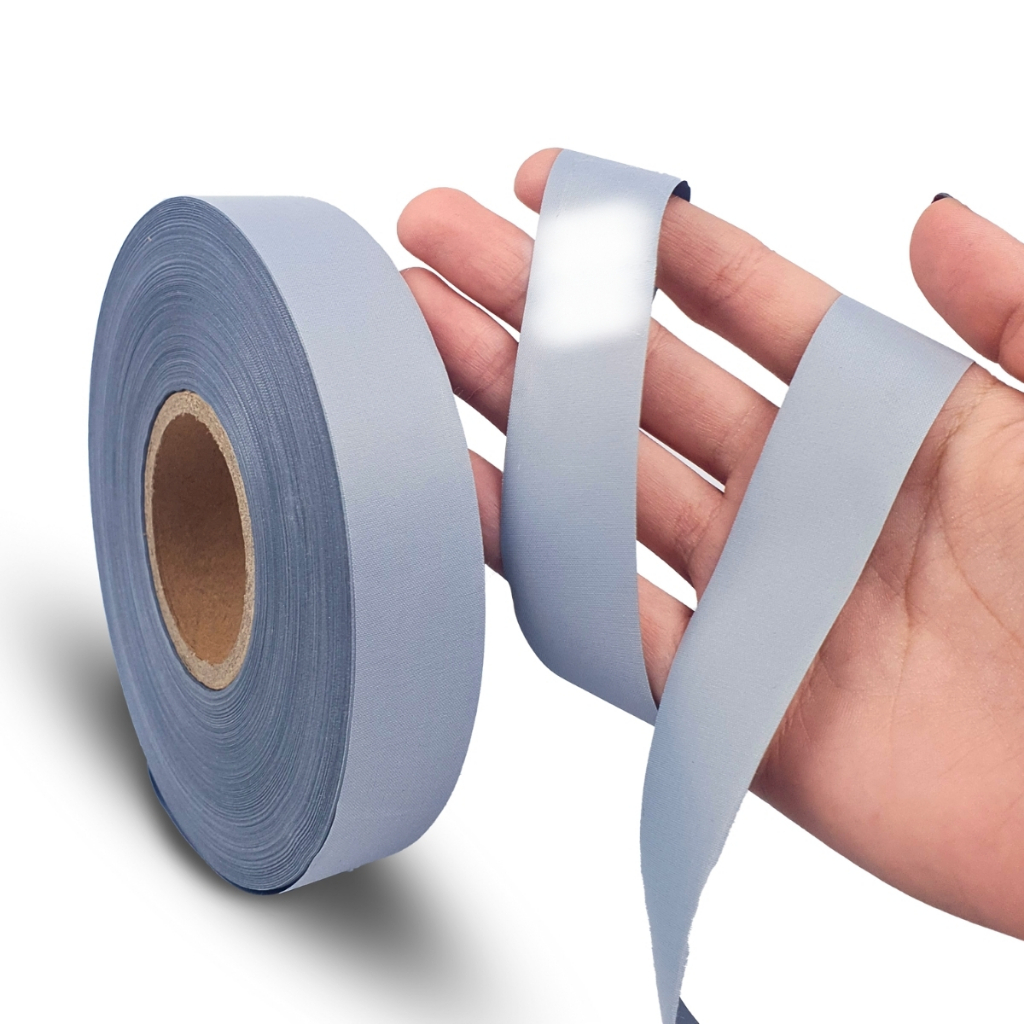 Faixa Refletiva Prata - C/100 Metros - Ideal para Sinalização e Uniformes - Mazzal