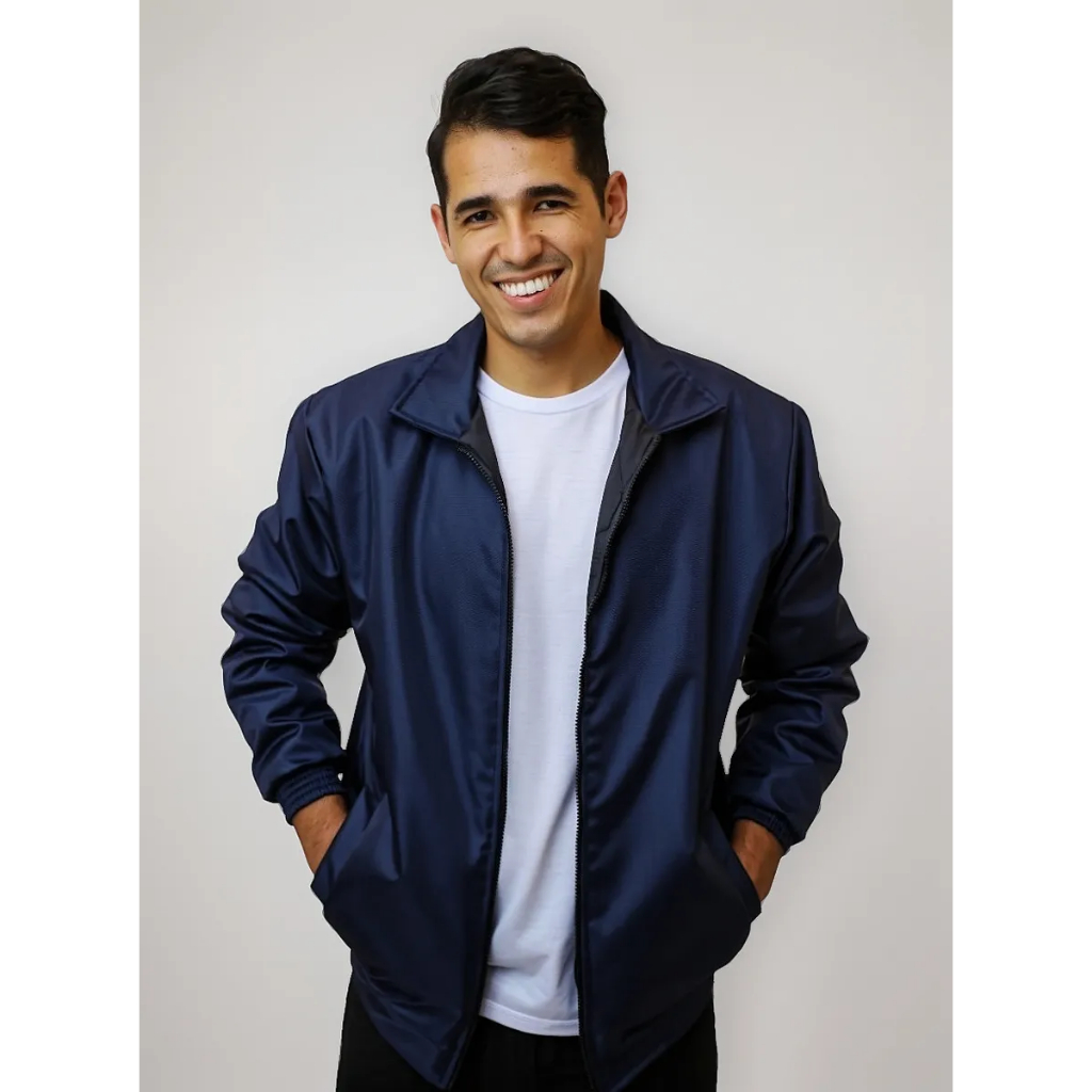 Jaqueta Masculina Nylon Forrada Resistente | Alta Qualidade para Inverno Quentinha Impermeável