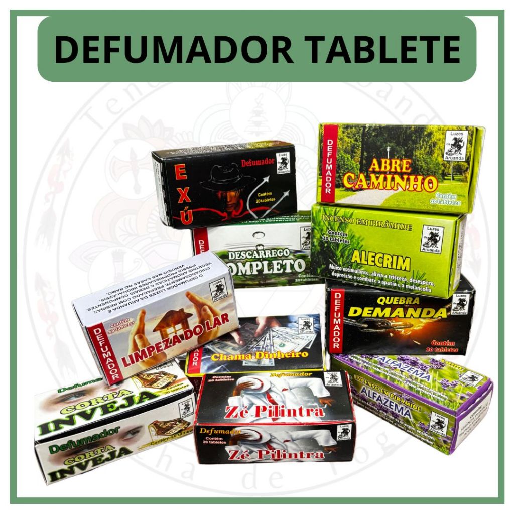 Kit 2 Caixas Defumador Incenso em Tablete Limpeza Espiritual em Oferta na Shopee