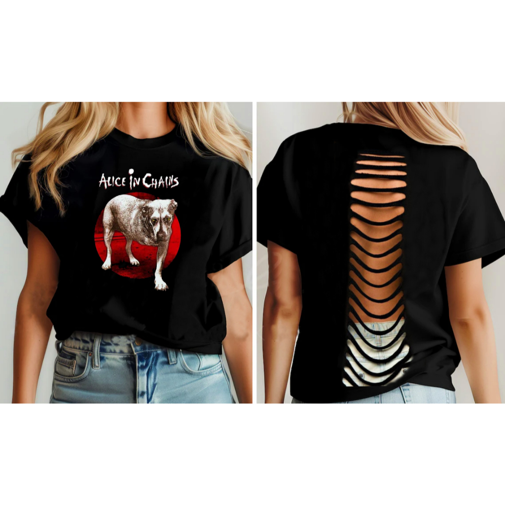 Camiseta Alice in Chains - Tripod  - Banda De Rock - Blusa Customizada