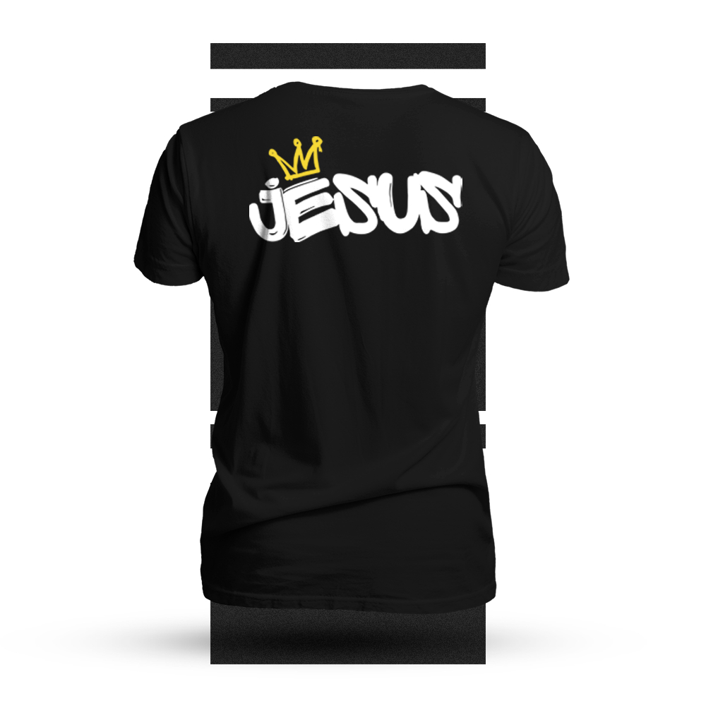 Camiseta  Masculina Unissex Cristã "Jesus" Coroa Moda Evangélica Jovem Camisa 100% Algodão StreetWear em Oferta na Shopee