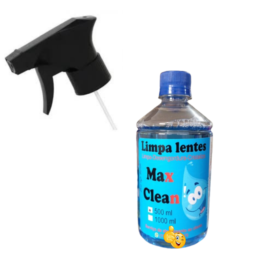 Limpa lentes 500ml óculos celular tv notebook spray com flanela limpa desengordura  cristaliza  .