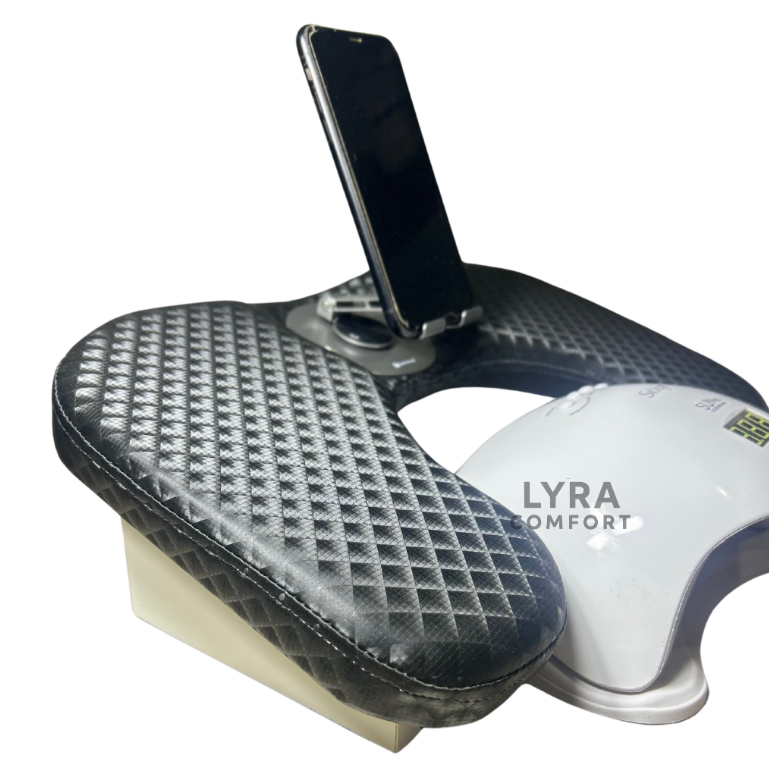 Apoio de Mão Braço Ergonômico com Suporte de Celular 360° - S34