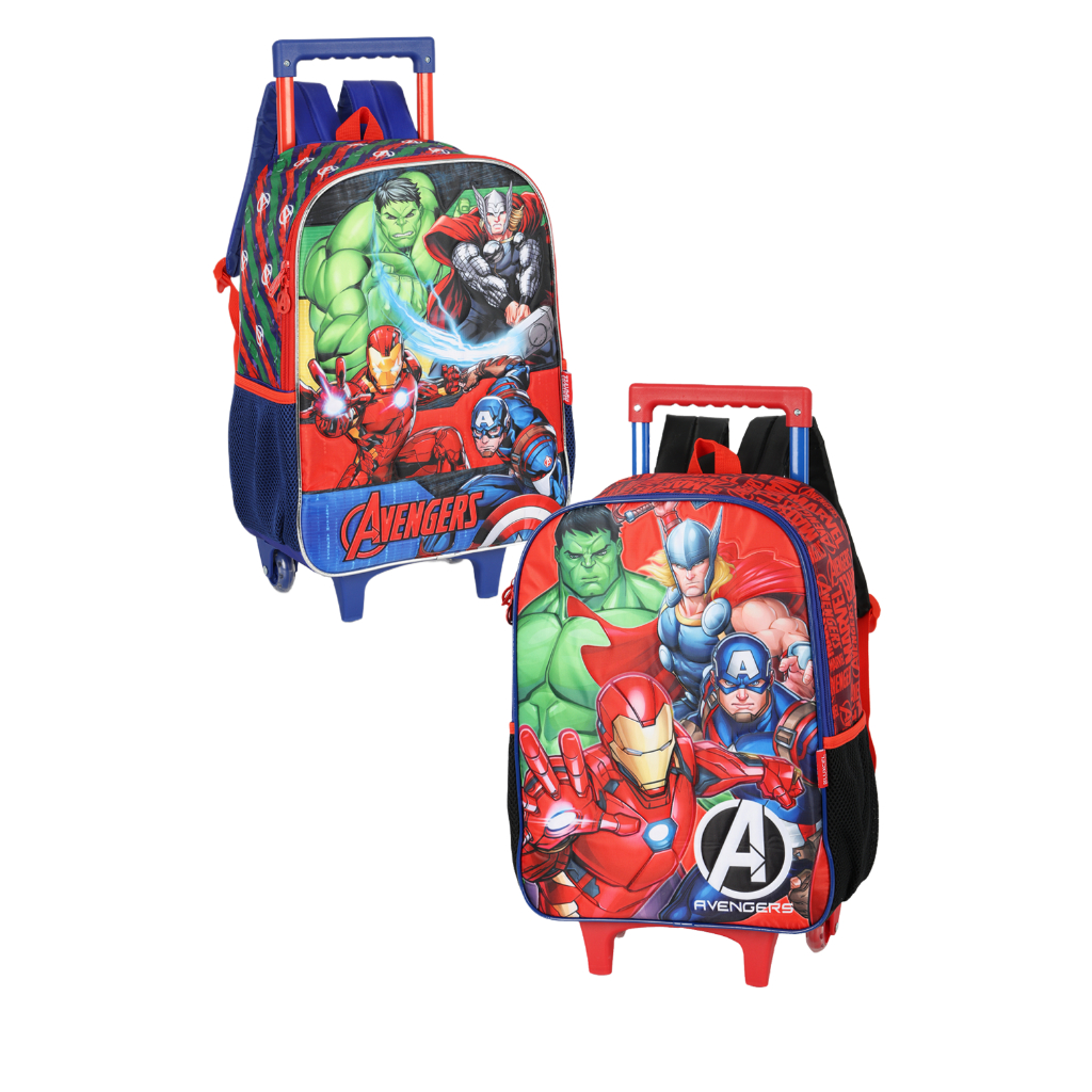 MOCHILA DE RODINHAS AVENGERS / VINGADORES / MARVEL / LUXCEL