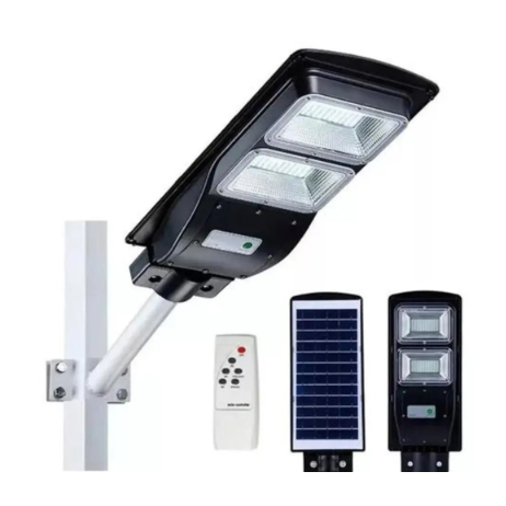 Luminária Pública Solar LED 100w Poste, Rua Publica Controle remoto