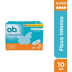 Absorvente Interno O.B Original Super Leve 10 Pague 8