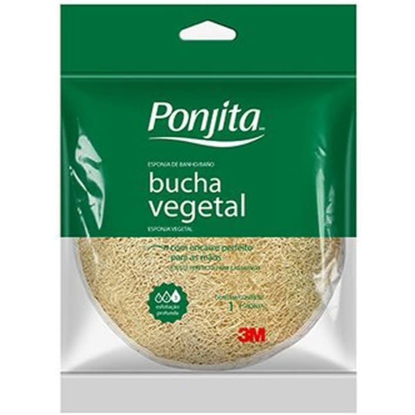 Esponja Banho Ponjita Naturals Vegetal em Oferta na Shopee