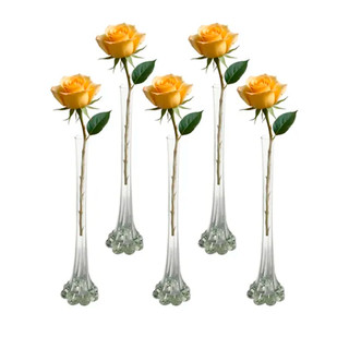 10 Vaso Solitario Tulipa Decorativo Para Casamento Festas 25cm