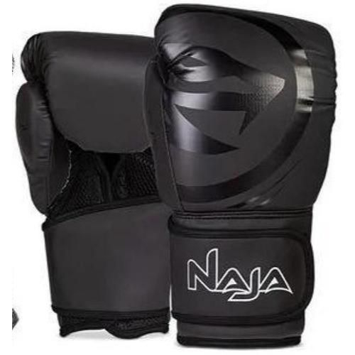 Kit Luva Box Muay Thai Naja + Bucal + Bandagem + Bolsa, Preta, 12 OZ · foto 2