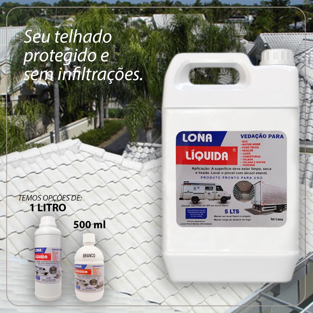 Lona Líquida Impermeabilizante para Motorhome Caminhão Food Truck  Construção Proteção e Resistência