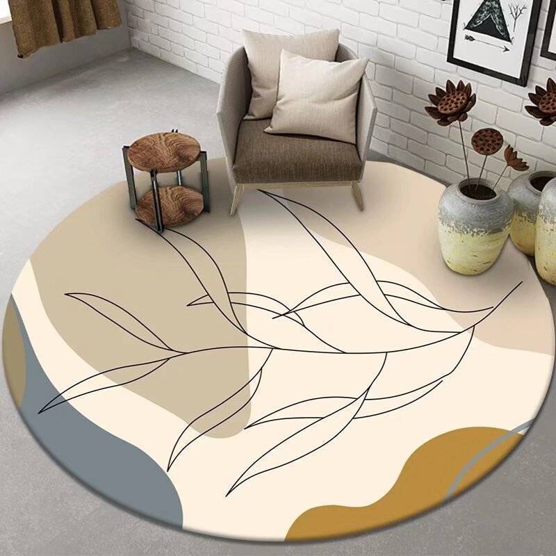 Tapete Belga Redondo 1.20x1.20m ; 1.60x1.60m Circular Moderno Novidades em Oferta na Shopee