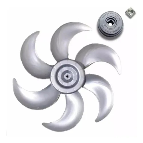 Helice Ventilador Mallory 6 Pás + Porca Trava Turbo Olimpo