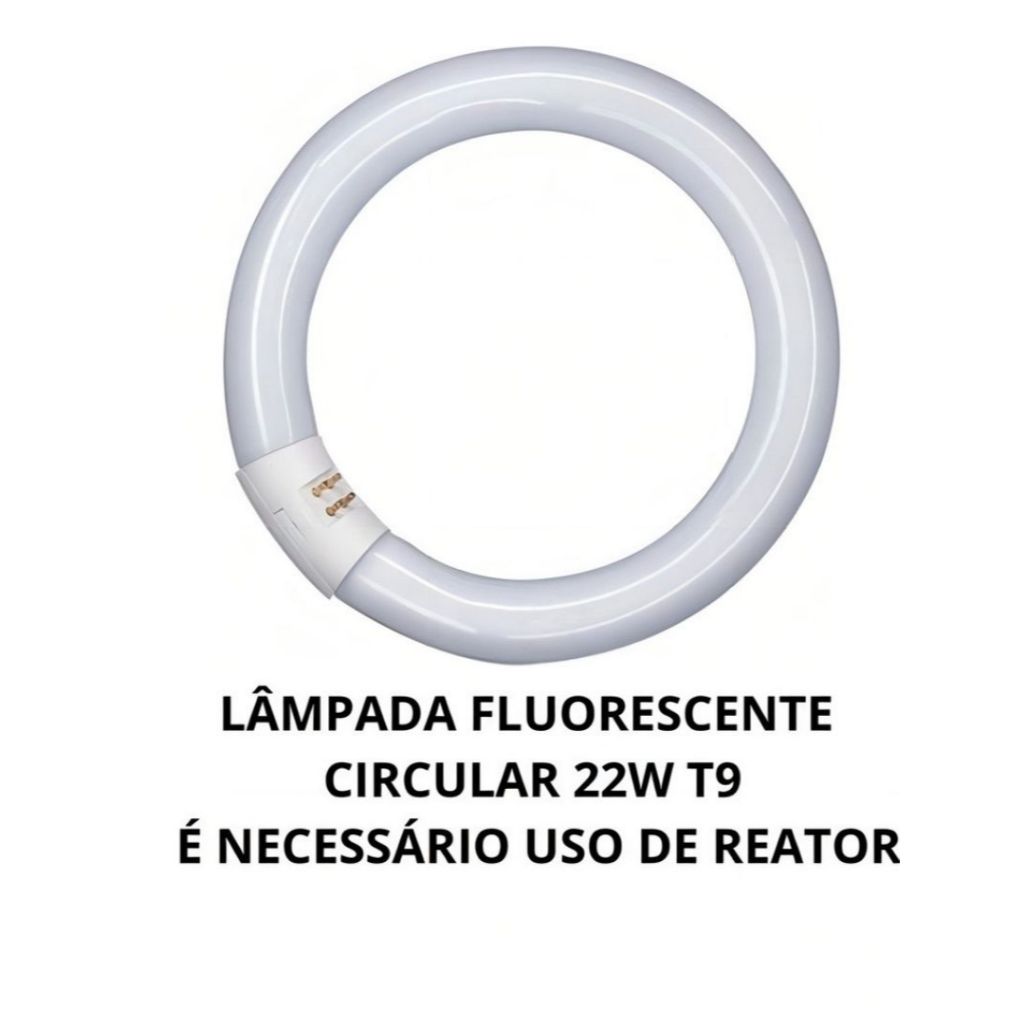 Lampada Refil Circular T9 22w 6400k Luz Branca em Oferta na Shopee