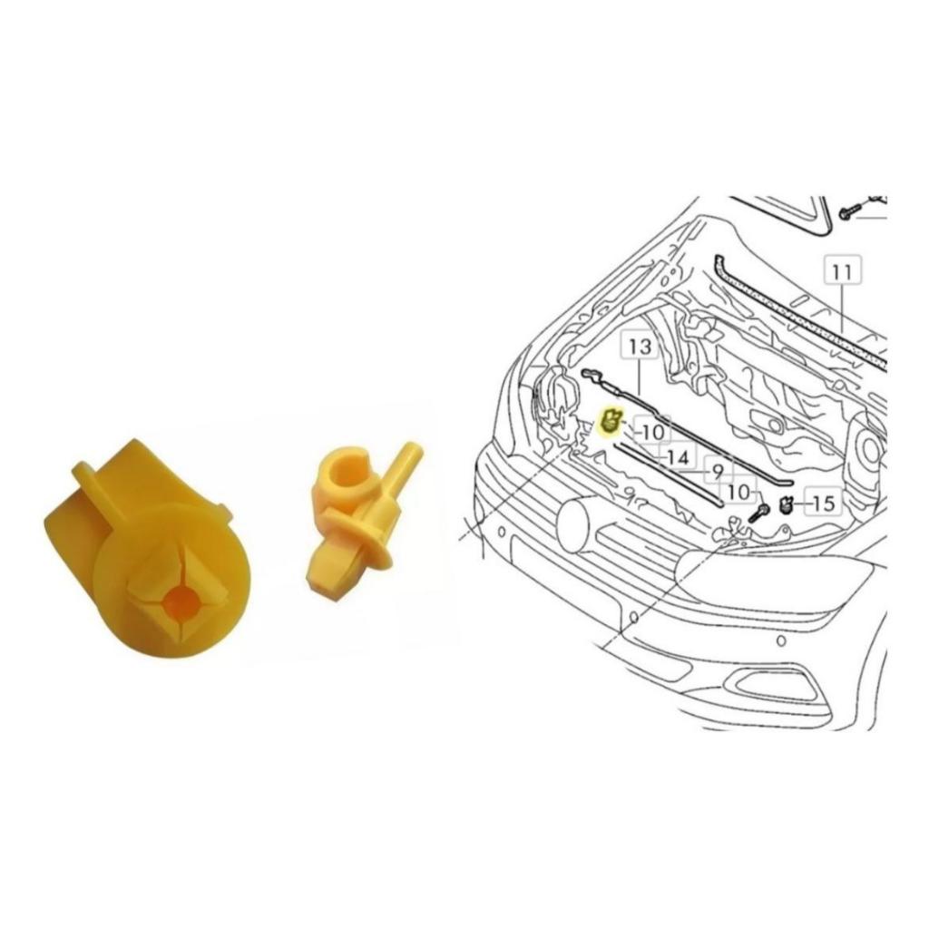 Presilha Grampo da Vareta do Capo Novo Polo Virtus T-cross Nivus Jetta Taos Novo Fusca Original — imagem 2 de 2