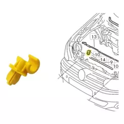Presilha Grampo da Vareta do Capo Novo Polo Virtus T-cross Nivus Jetta Taos Novo Fusca Original