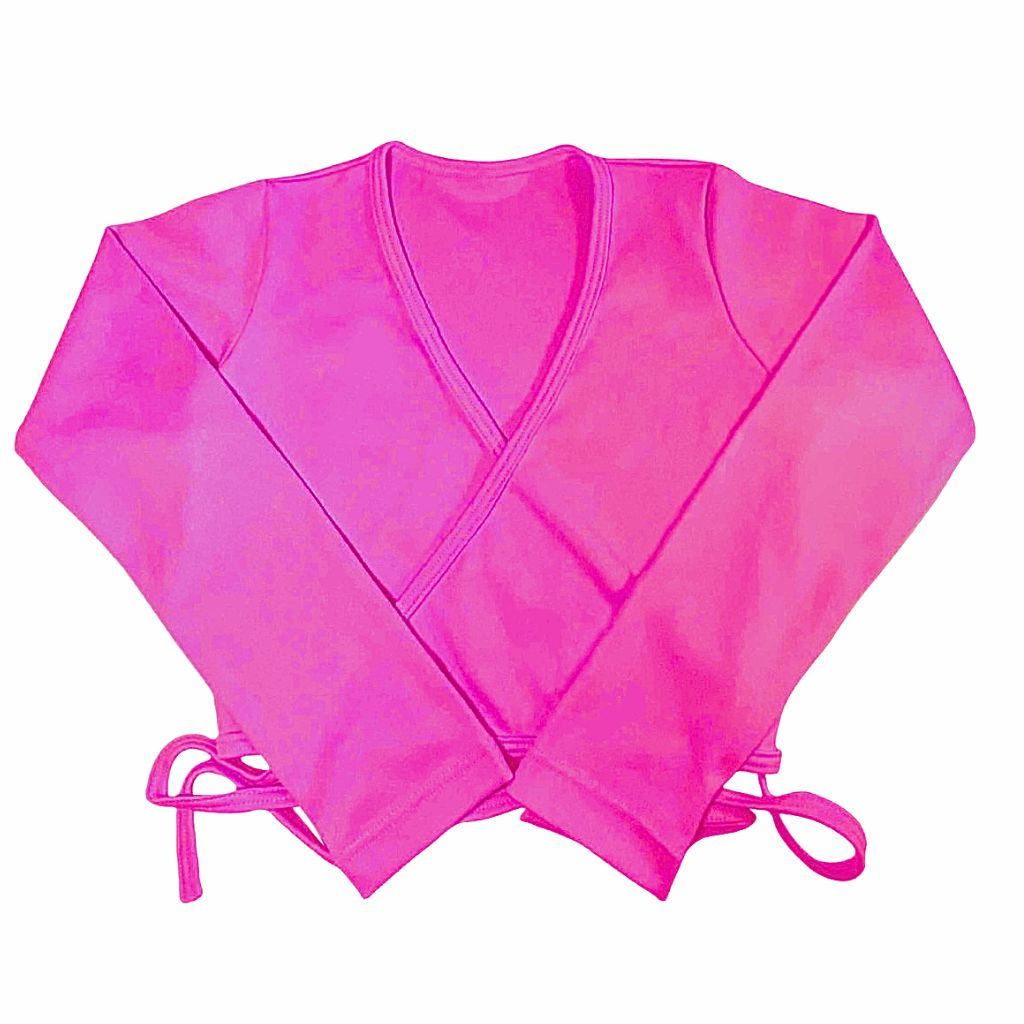 Casaquinho Infantil Transpassado Bolero Bailarina Inverno